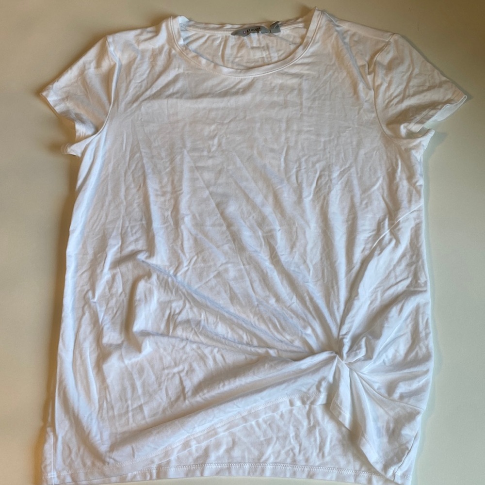 Athleta white short sleeve top